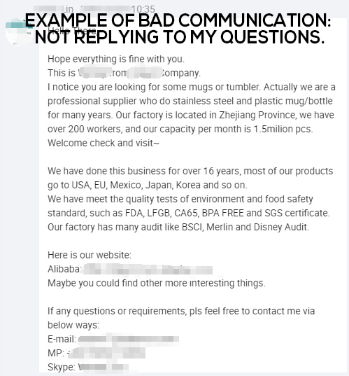 exemple de mauvaise communication