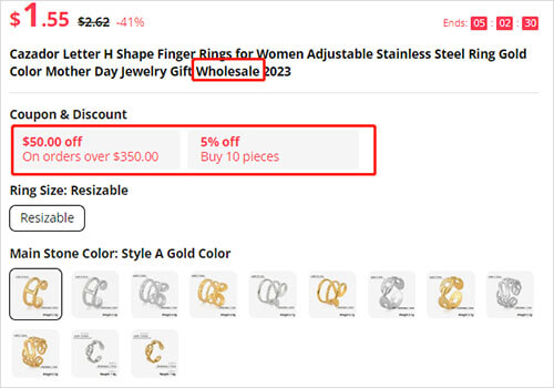 AliExpress wholesale.