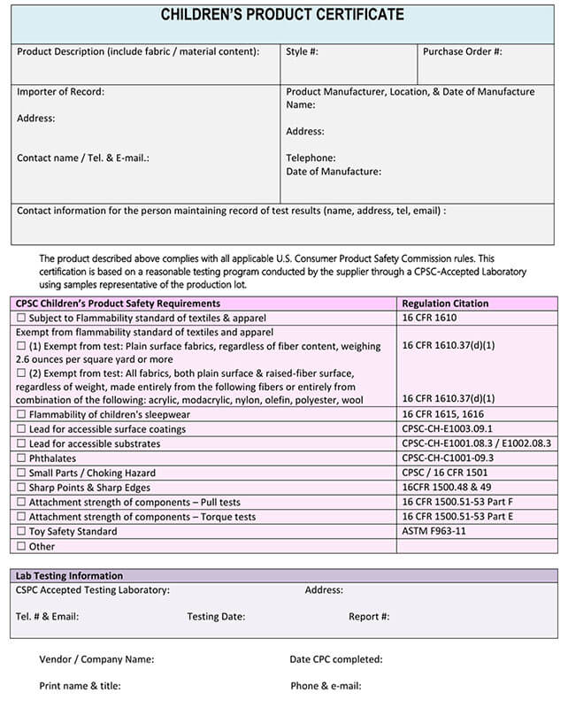 Children's product certificate (2)