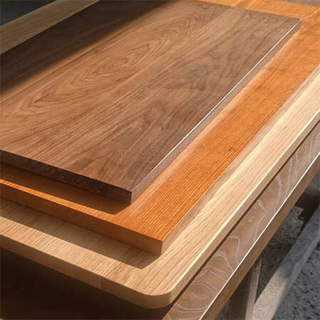 solid hardwood desktop