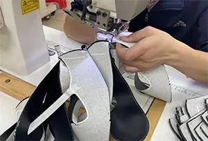 shoes upper stitching